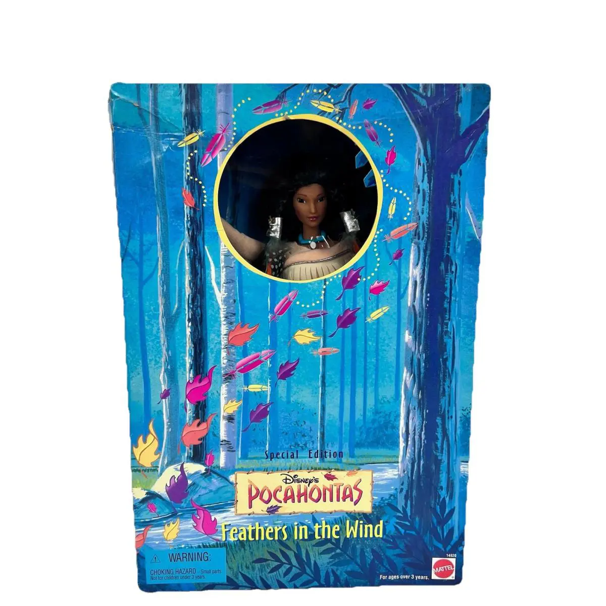Mattel Disney Pocahontas Barbie 14920 Doll Feathers in The Wind 1996 Nrfb