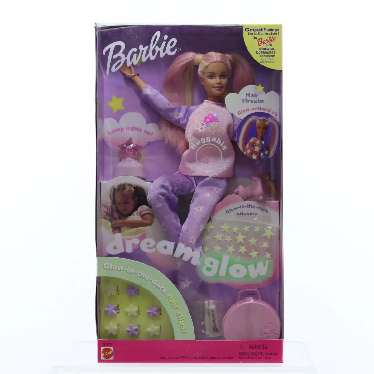Vintage Barbie Dream Glow Bedtime Fun Doll - Rare Mattel 2001