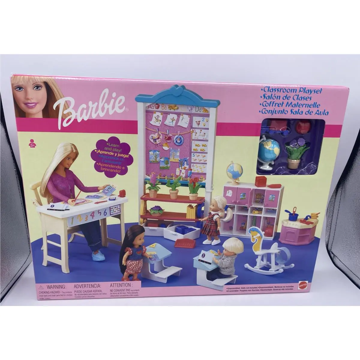 Vintage Mattel 2002 Barbie Doll Classroom Playset 67427