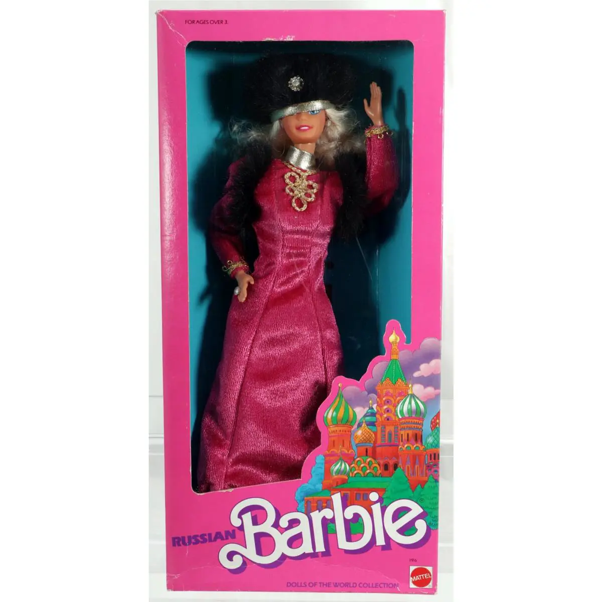 Vintage Russian Barbie Doll From Dolls of The World Collection - 1916 Nrfb 1988