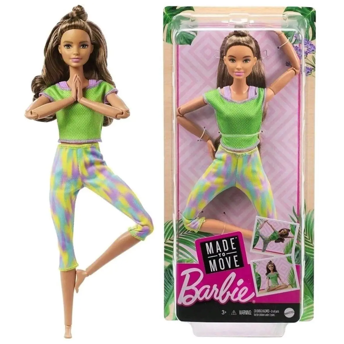 Barbie Made to Move Gymnast Green Outfit GXF05 Mattel