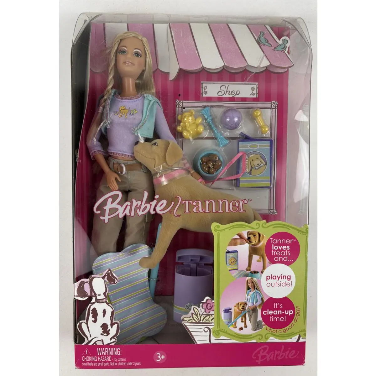Barbie and Tanner Pet Shop 2006 Mattel Recalled Pooping Magnet Barbie Movie