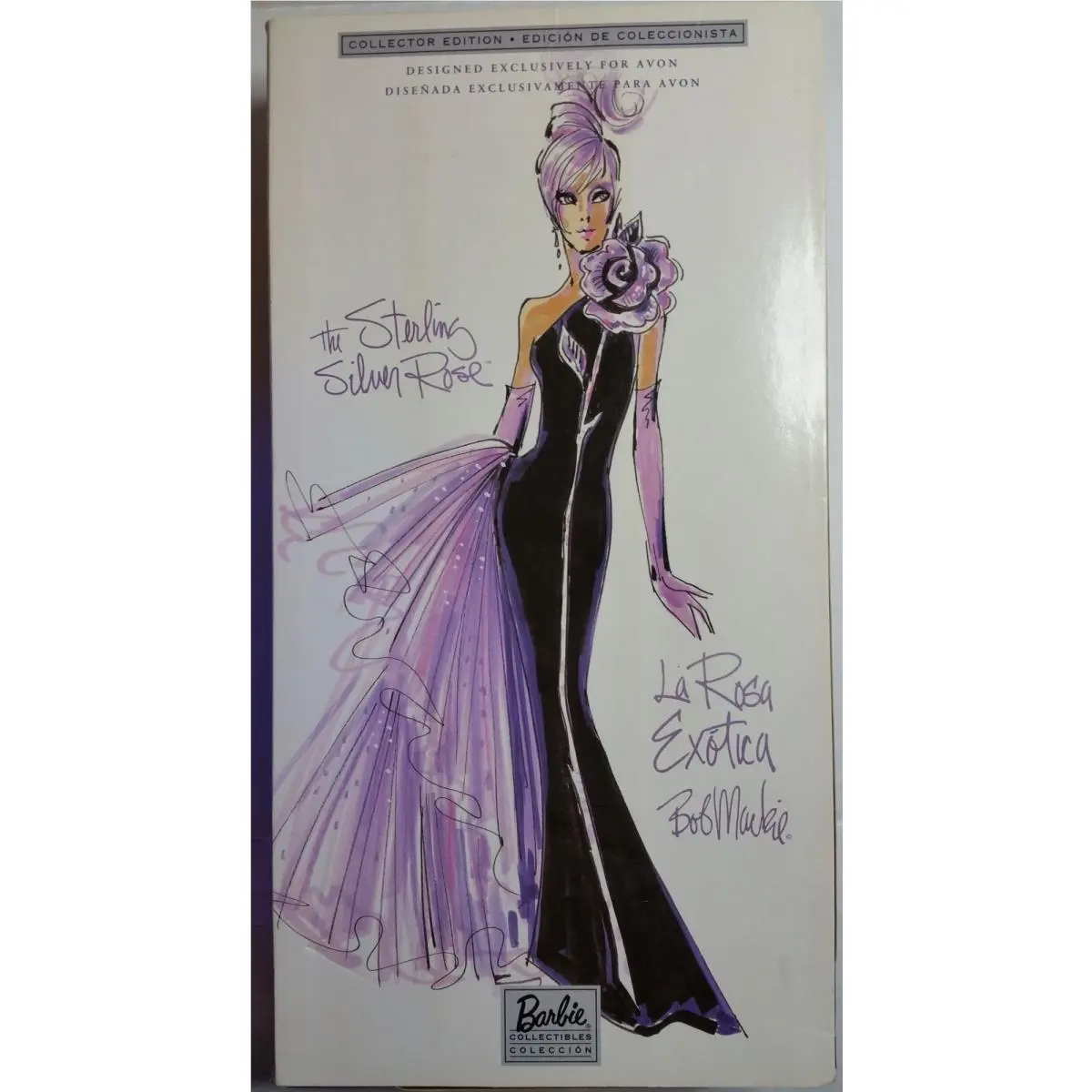 Barbie Bob Mackie Avon Sterling Silver Rose Doll