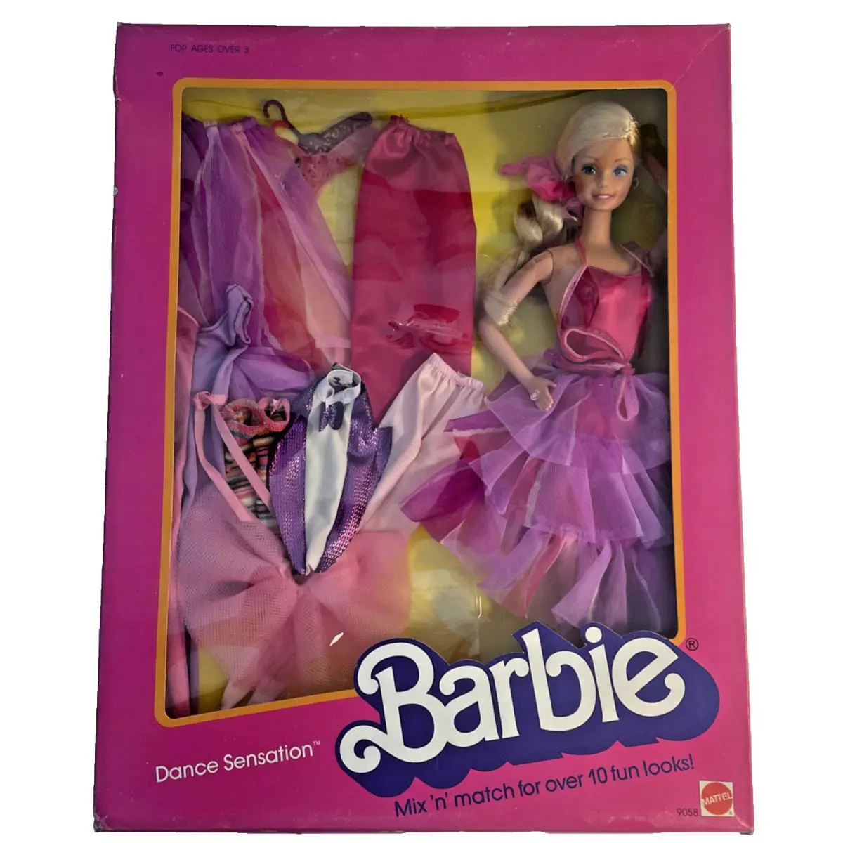 Vintage 1984 Superstar Dance Sensation Barbie Mix n Match Giftset Doll 9058 Nrfb