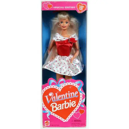 Valentine Barbie Doll Special Edition - 15172 Never Removed From Box 1995 Mattel