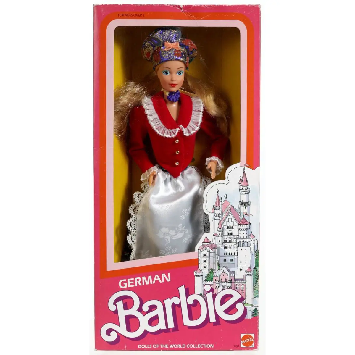 Vintage German Barbie Dolls of The World Collection - 3188 Nrfb 1986 Mattel