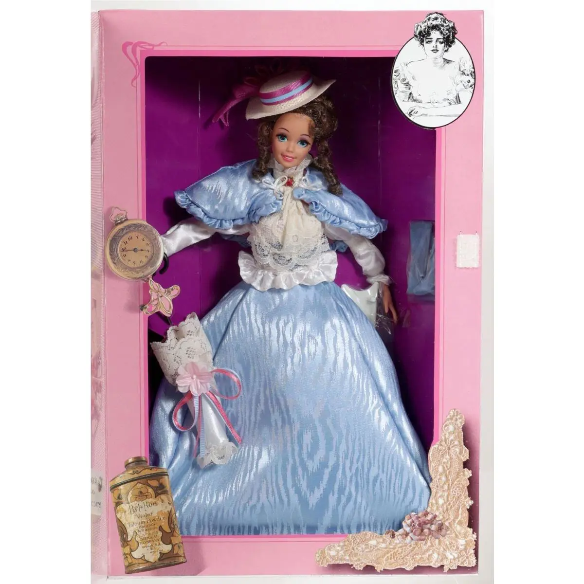 Gibson Girl Barbie Doll The Great Eras Collection Series - 3702 Nrfp 1993 Mattel