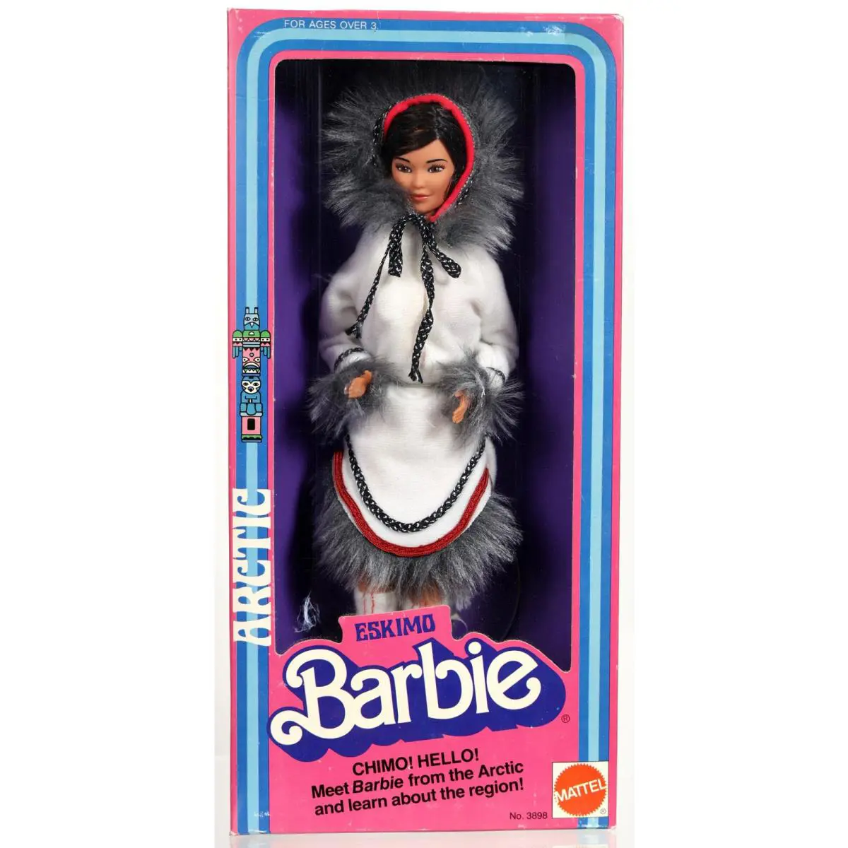 Vintage Eskimo Barbie Doll Dolls of The World Collection - 3898 Nrfb 1981 Mattel