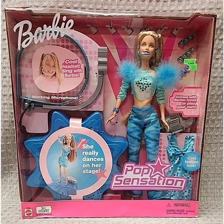 Barbie Pop Sensation Doll Mattel 55630 W Microphone Headset