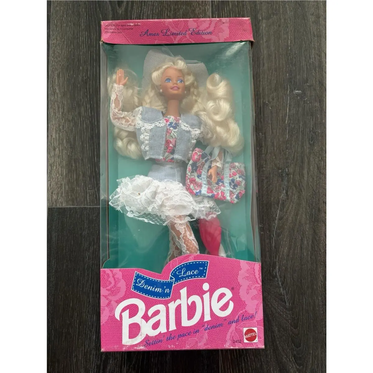 1992 Denim ‘n Lace Barbie Mattel 2452 Ames Limited Edition