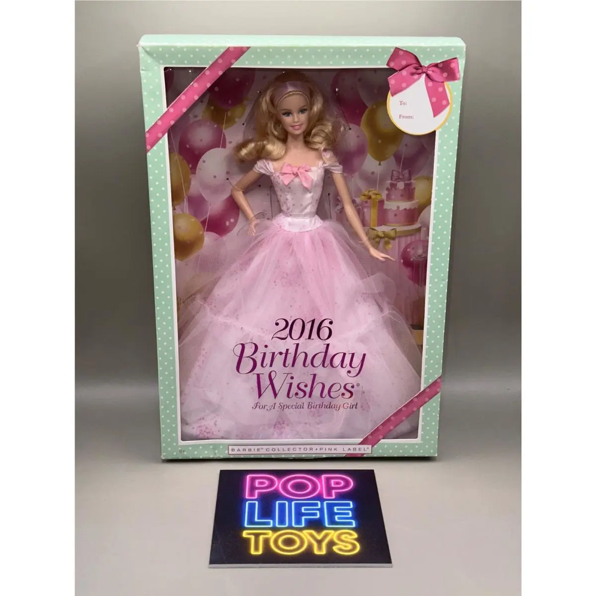 2015 Mattel “2016 Birthday Wishes Barbie” DGW29 Nrfb