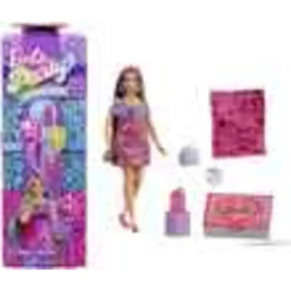 Mattel - Barbie Party Unboxed Glam Party Series Pink Sparkle Doll Accessories