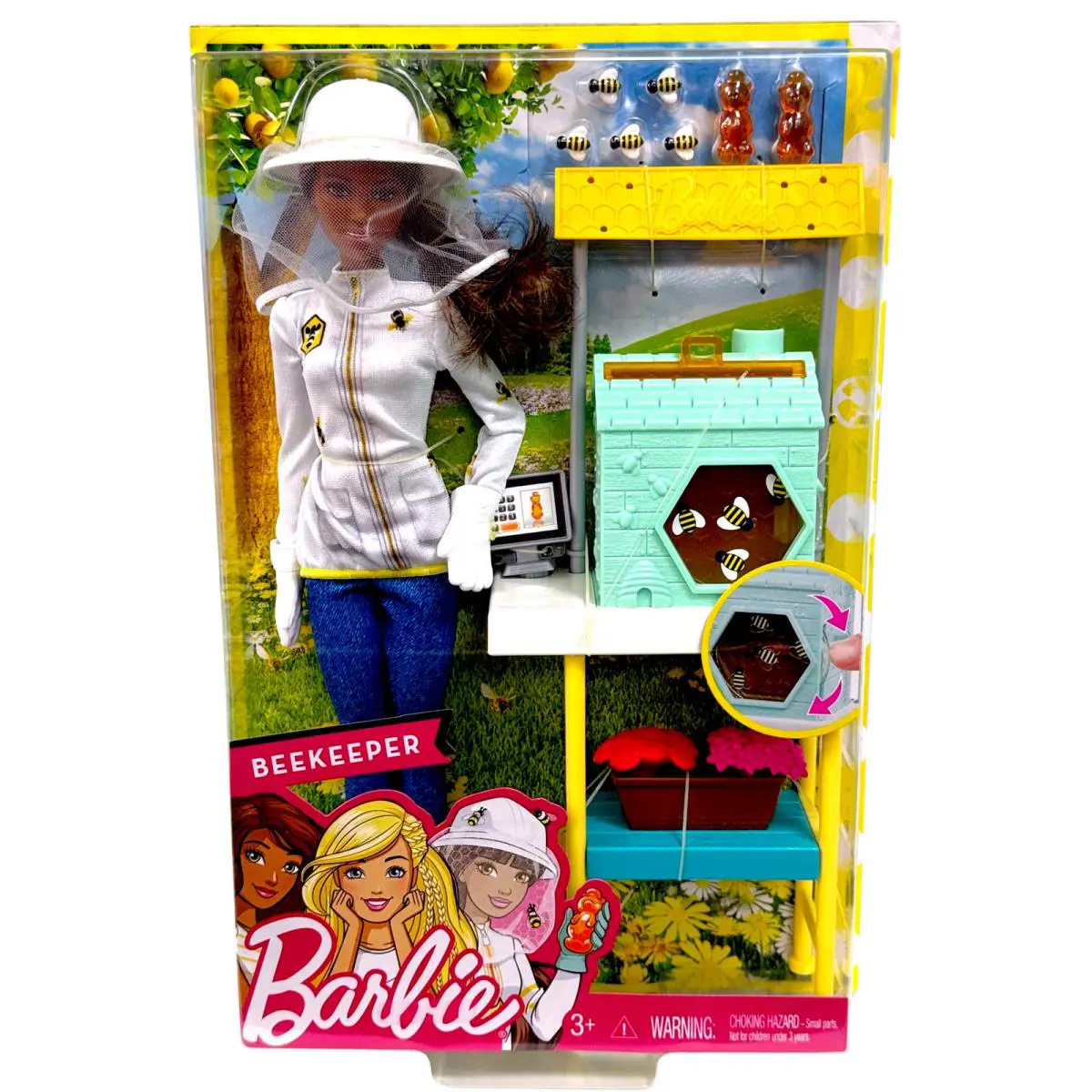 Barbie Beekeeper Doll African American Playset Honey Bee Hive 2017 Toys Girls 3+
