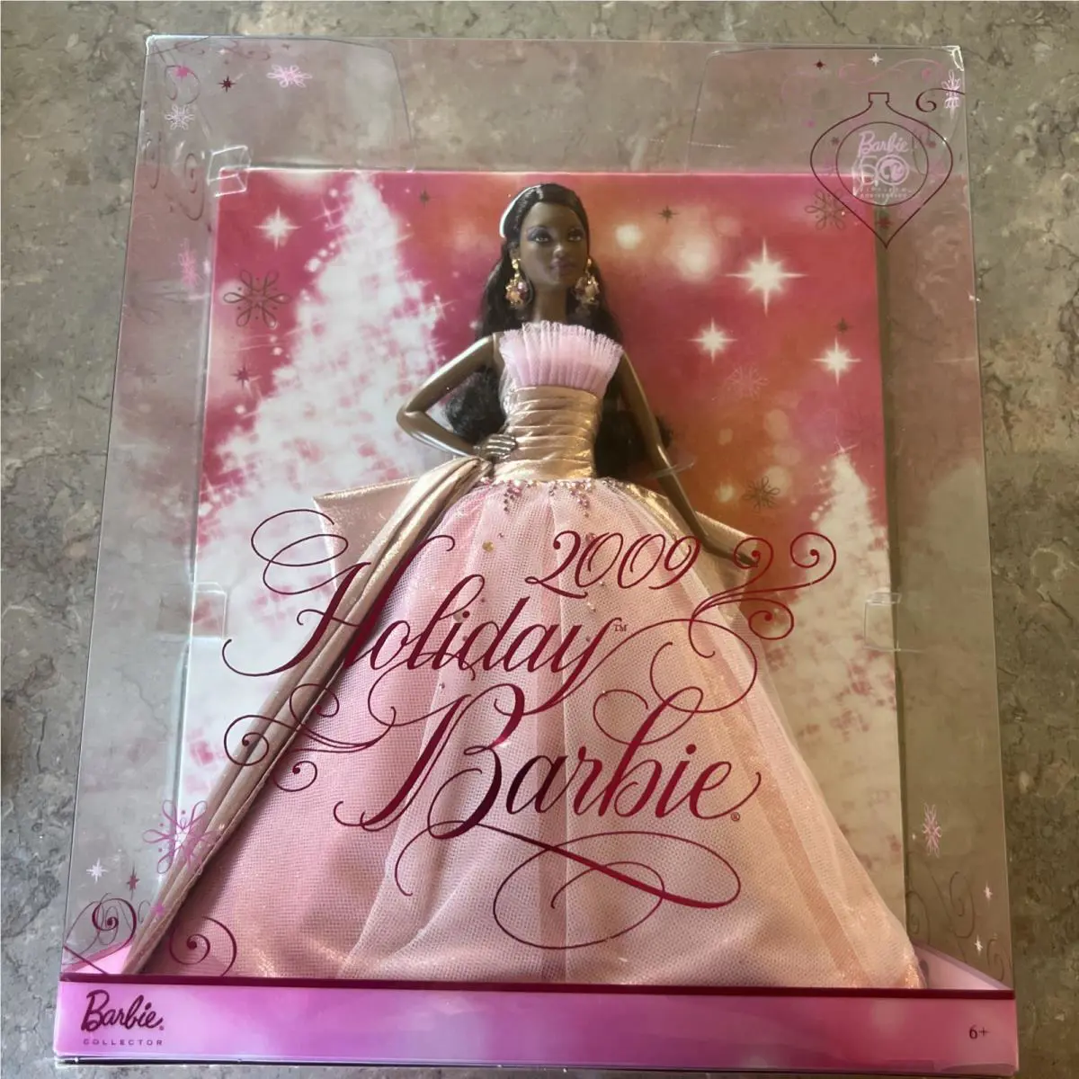 2009 Holiday Barbie Doll Collector 50th Year Anniversary AA Ornament