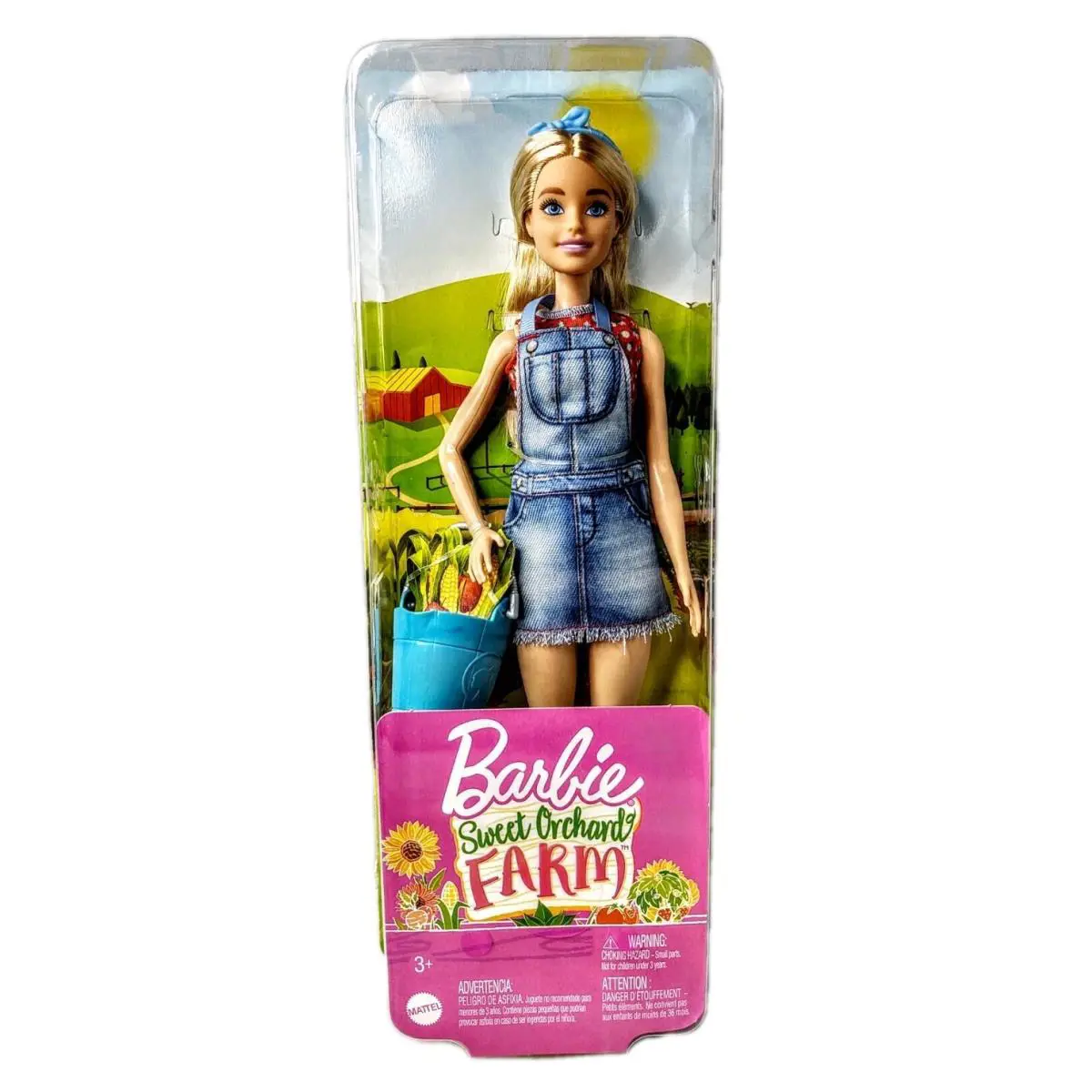 Barbie Sweet Orchard Farm Career Farmer Doll Country Girl Bucket Blonde Nrfb