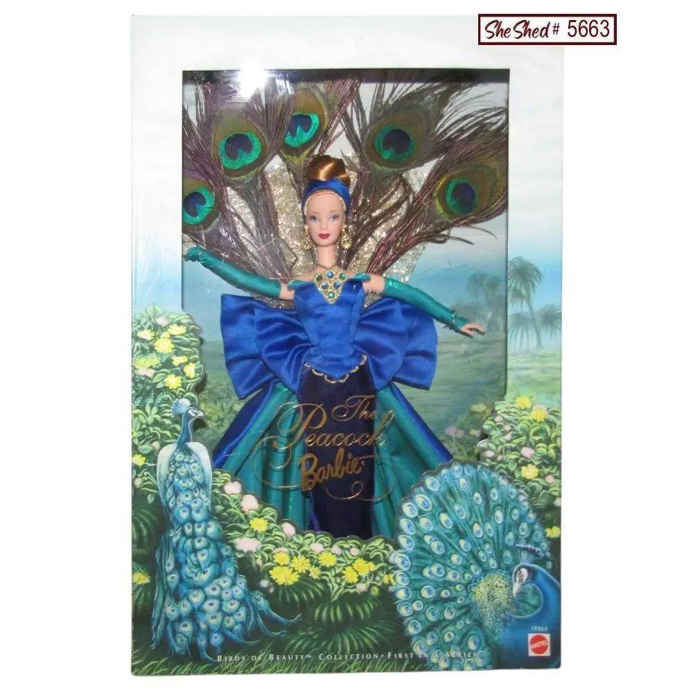 Vintage 1998 Birds of Beauty Peacock Barbie 19365 by Mattel