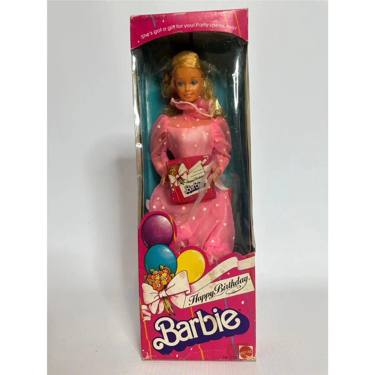 Vintage 1983 Happy Birthday Barbie with Gift Doll by Mattel 1922 Nrfb