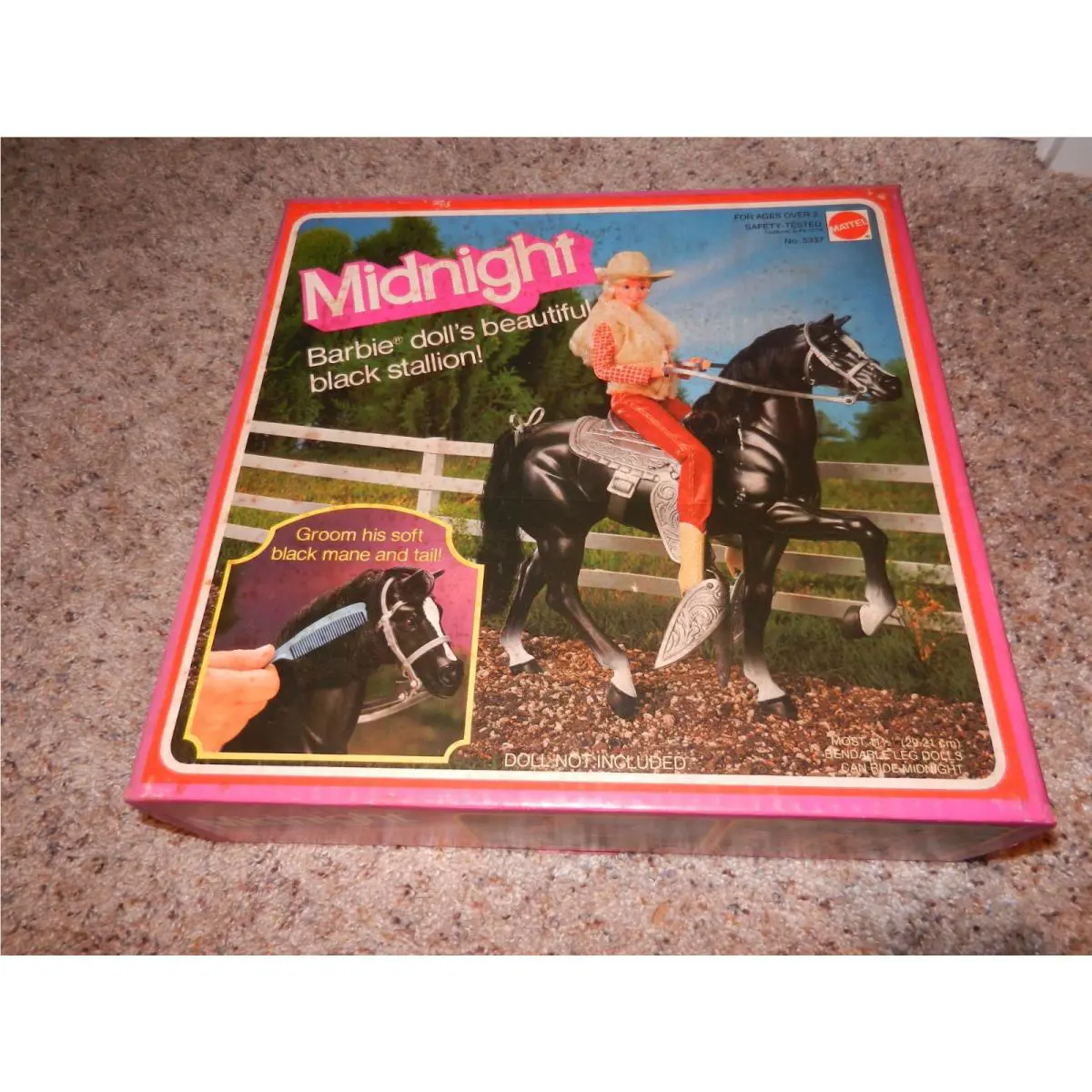 1982 Vintage Barbiehorse Midnight Nrfb 5337