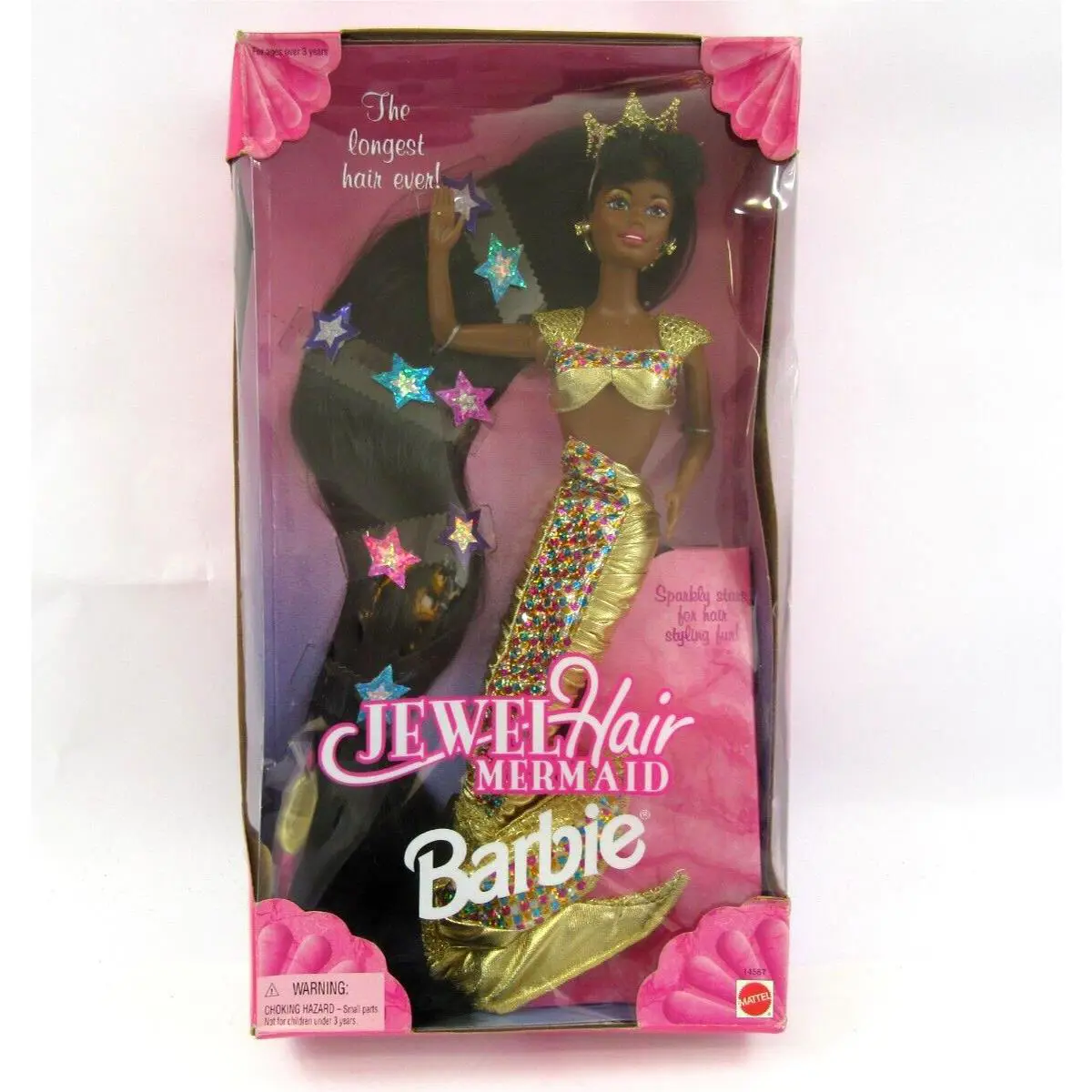 Mattel Barbie Jewel Hair Mermaid Barbie The Longest Hair Ever AA African America