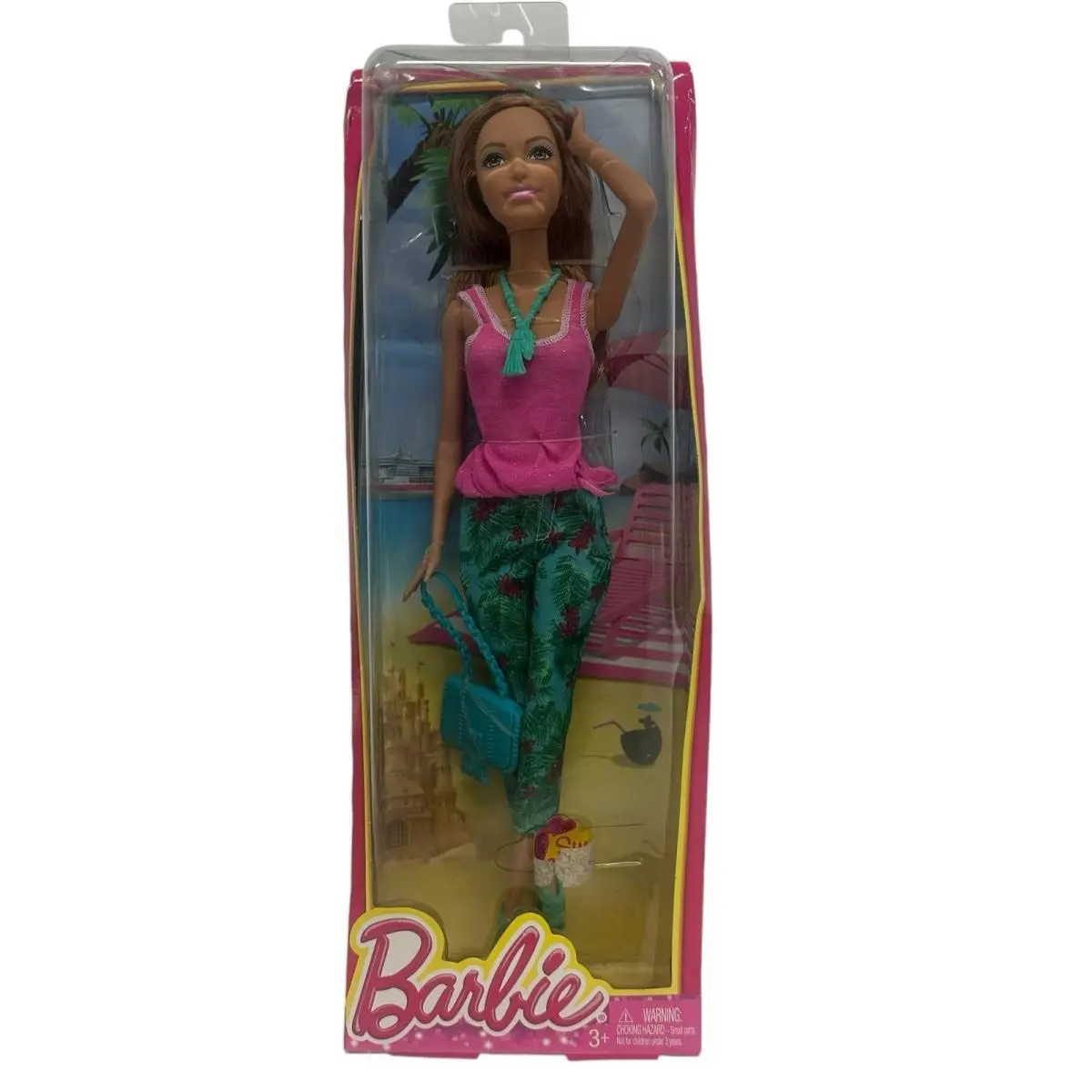 Year 2013 Barbie Fashionistas Series - Caucasian Doll Summer BHY15 in Pink Tops
