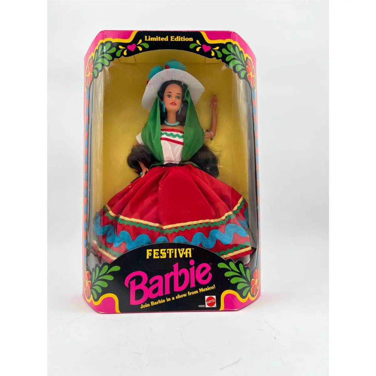 1993 Mattel Festiva Barbie In A Show From Mexico Limited Edition 10339 Nrfb