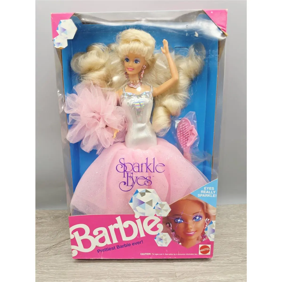 Prettiest Barbie Sparkle Eyes Doll 1991 Mattel