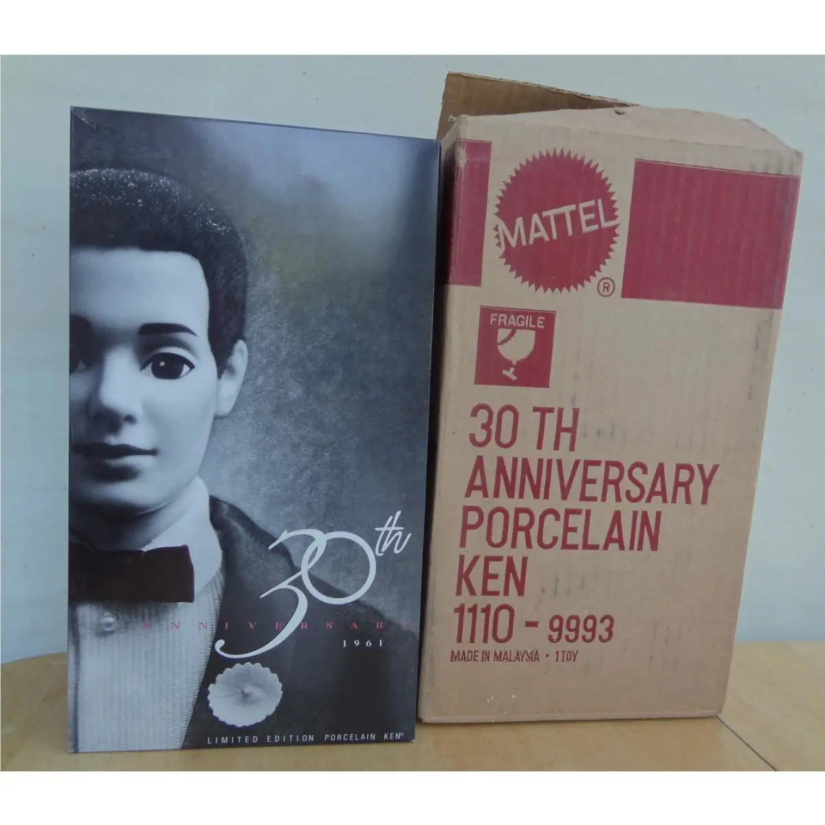 30th Anniversary Porcelain Ken 1961 Reproduction Nrfb 01810