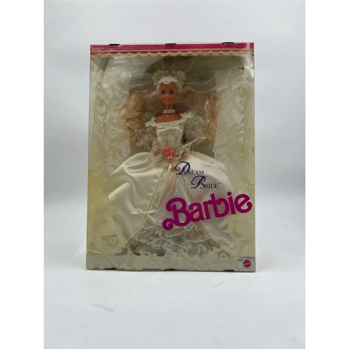 Vintage 1991 Dream Bride Barbie Doll Mattel 1623 Blonde Wedding