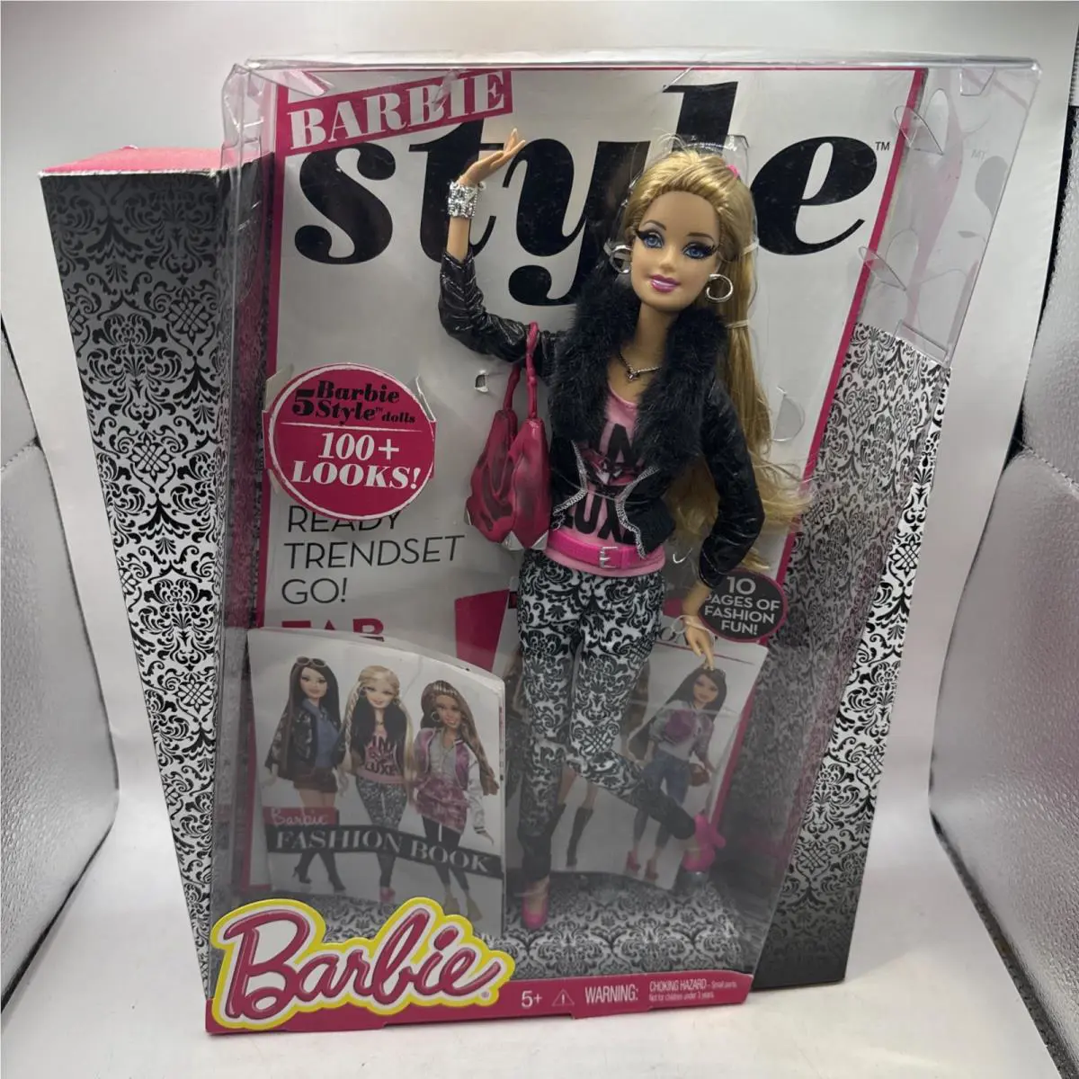 Barbiestyle Damask Jeans Pink Luxe Barbie Eyelashes Jointed 11 Doll 2013 Mattel