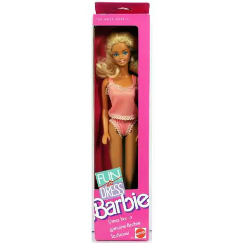 Vintage Fun to Dress Barbie Doll - 4808 Never Removed From Box 1989 Mattel Inc