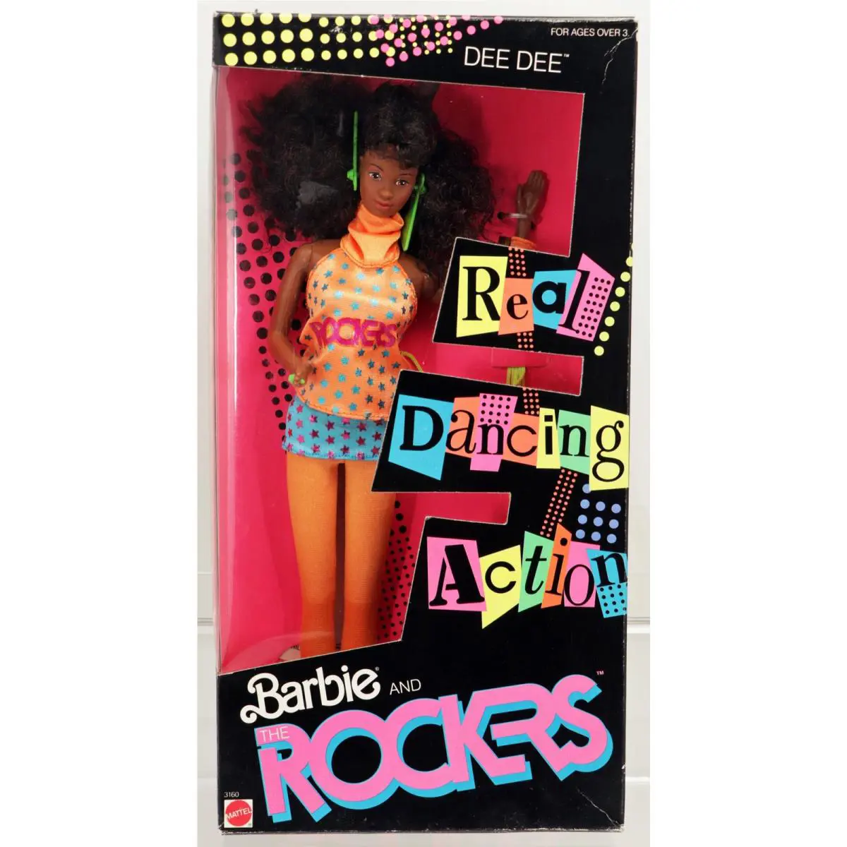 Barbie and The Rockers Dee Dee Real Dancing Action Doll 1986 Nrfb - 3160