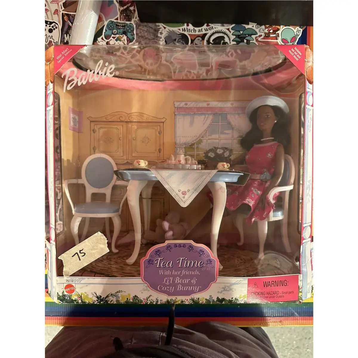 Vintage Barbie Tea Time with Li`l Bear Cozy Bunny Matel