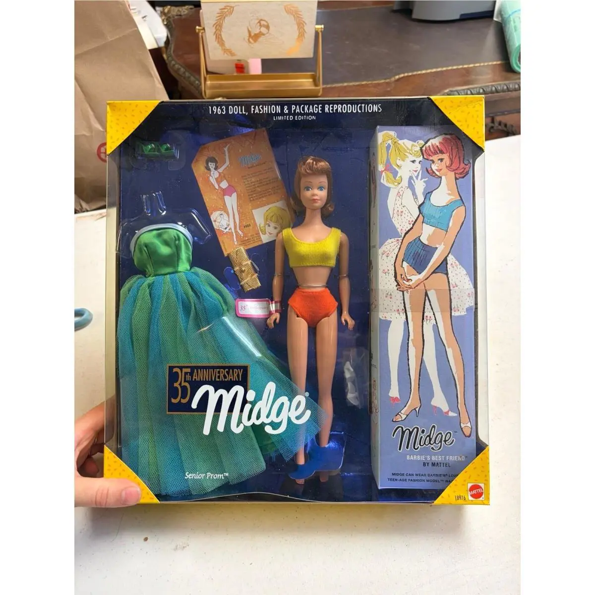 1997 Barbie 35th Anniversary Midge Senior Prom Reproduction Doll - 18976