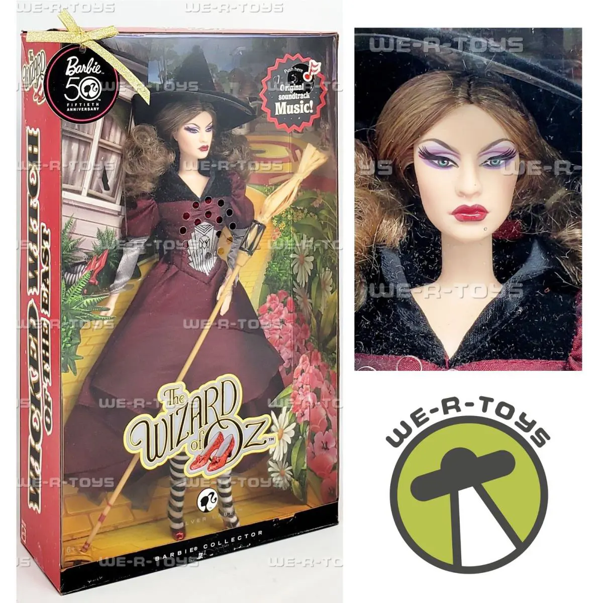 Barbie Wicked Witch of The East Doll The Wizard of Oz Silver Label Mattel N6588