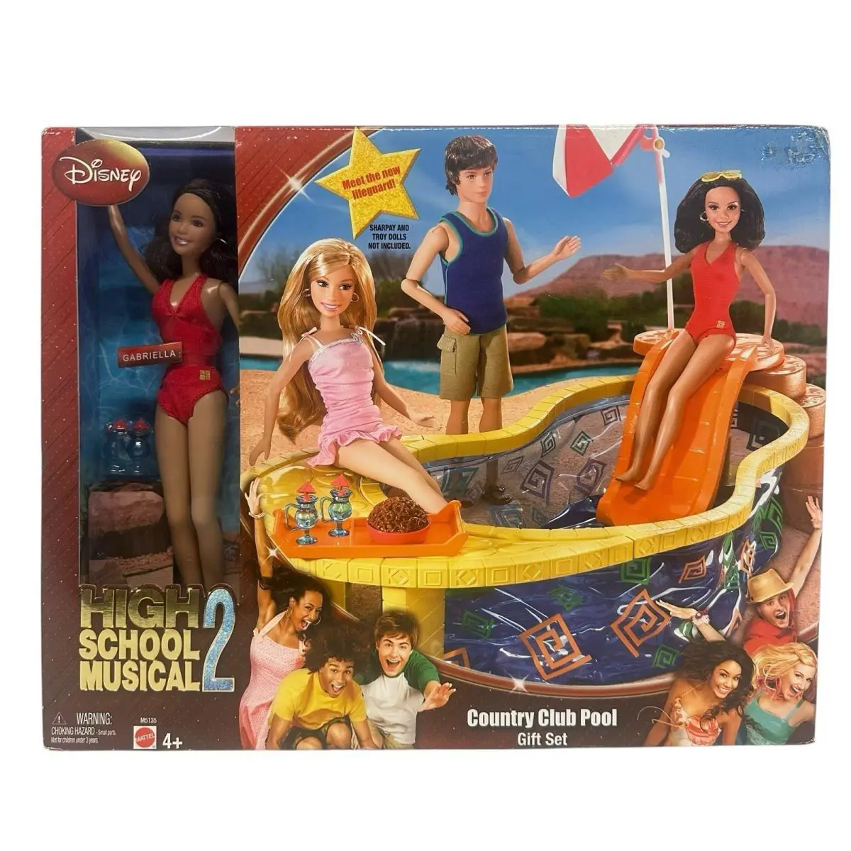 High School Musical 2 Country Club Pool Gift Set with 10 Gabriella Doll IB