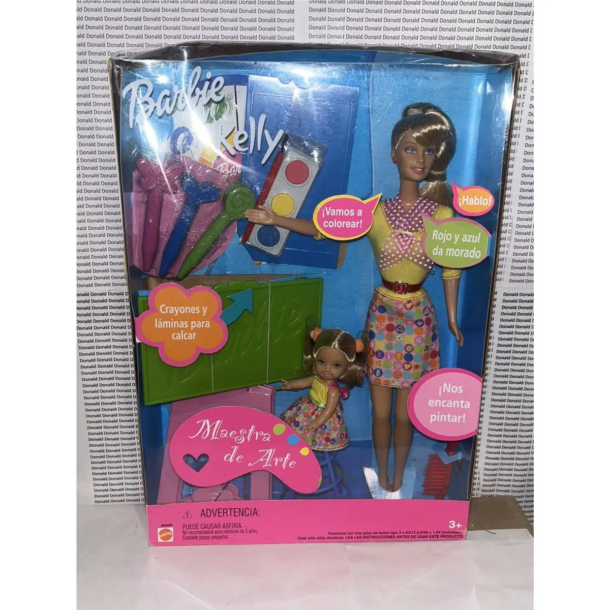 Mattel Barbie Kelly Maestra de Arte Art Teacher Foreign Issue