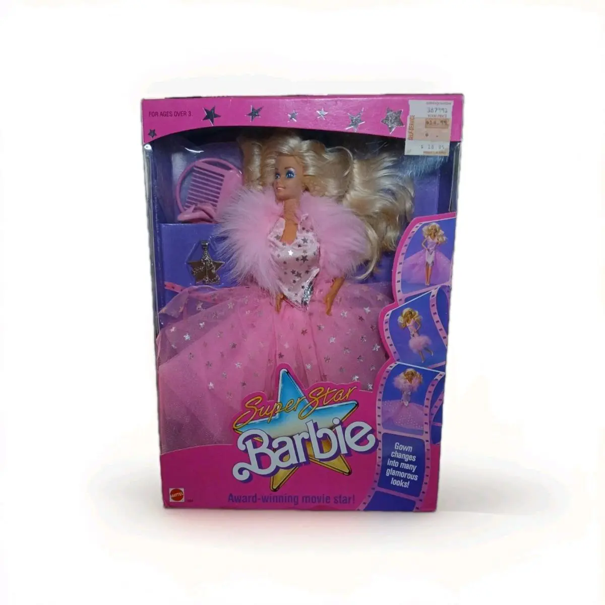 Vtg Mattel Barbie 1604 Super Star Doll w/ Bracelet 1988