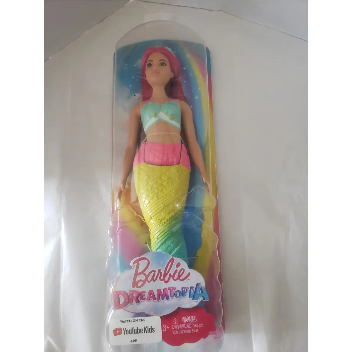 Barbie Dreamtopia Doll 2017 Mermaid with Pink Purple Hair Box Mermaid