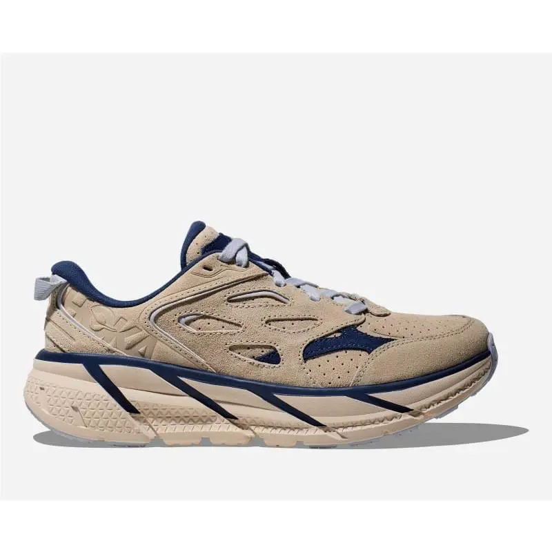 Hoka shoes - Oat Milk/Bellwether Blue (UPC: 197634054377) 5
