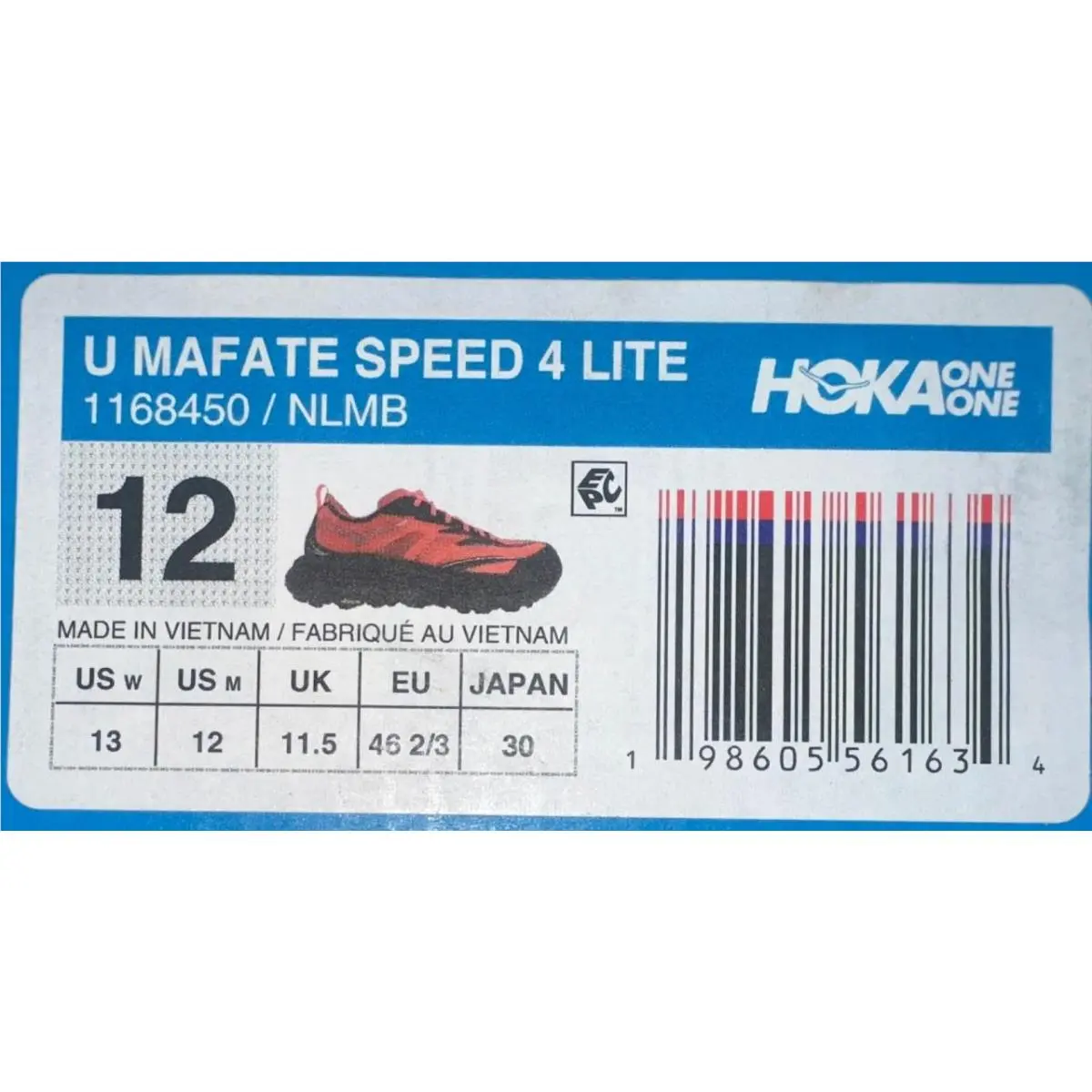 Hoka shoes - Hoka One One Mafate Speed 4 Lite - 1168450 - Red 8