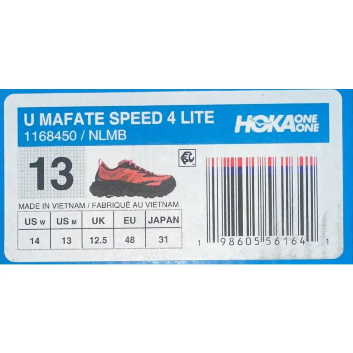 Hoka shoes - Hoka One One Mafate Speed 4 Lite - 1168450 - Red 9