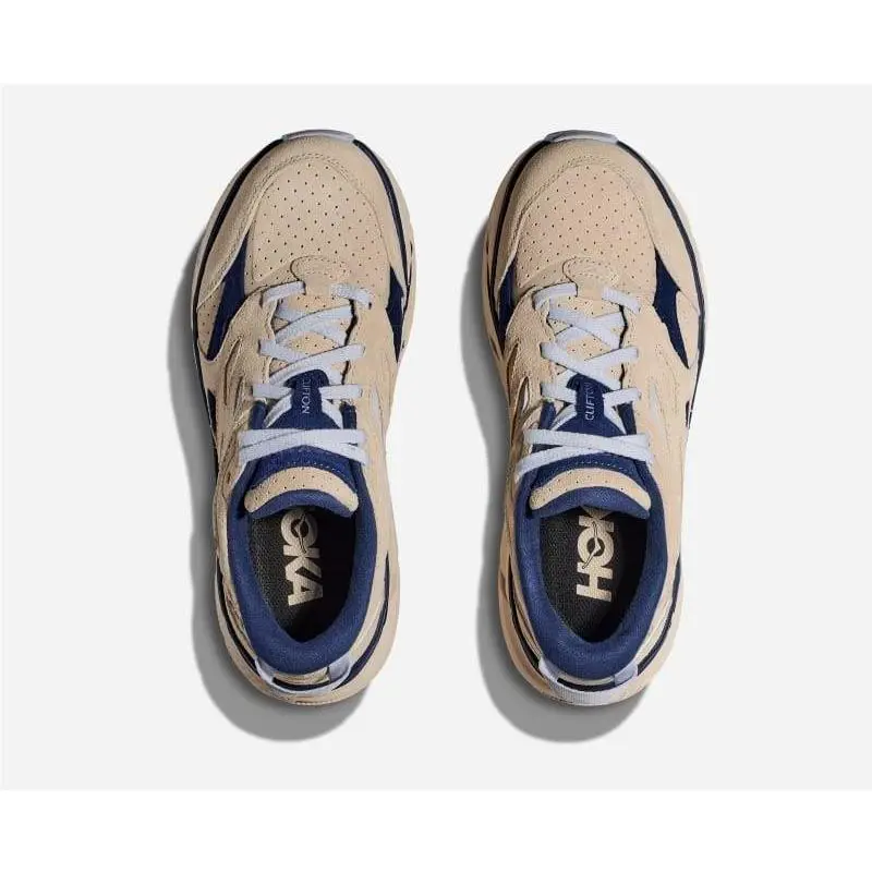Hoka shoes - Oat Milk/Bellwether Blue (UPC: 197634054377) 0