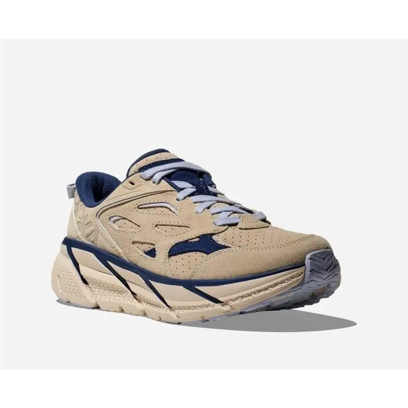 Hoka shoes - Oat Milk/Bellwether Blue (UPC: 197634054377) 4