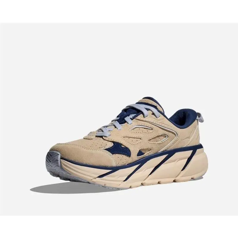 Hoka shoes - Oat Milk/Bellwether Blue (UPC: 197634054377) 7