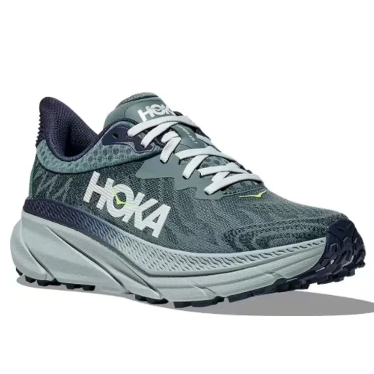 Hoka One One Challenger 7 1134497-MRZ Mens US 9.5 D Mountain Fog Running Shoes - Blue