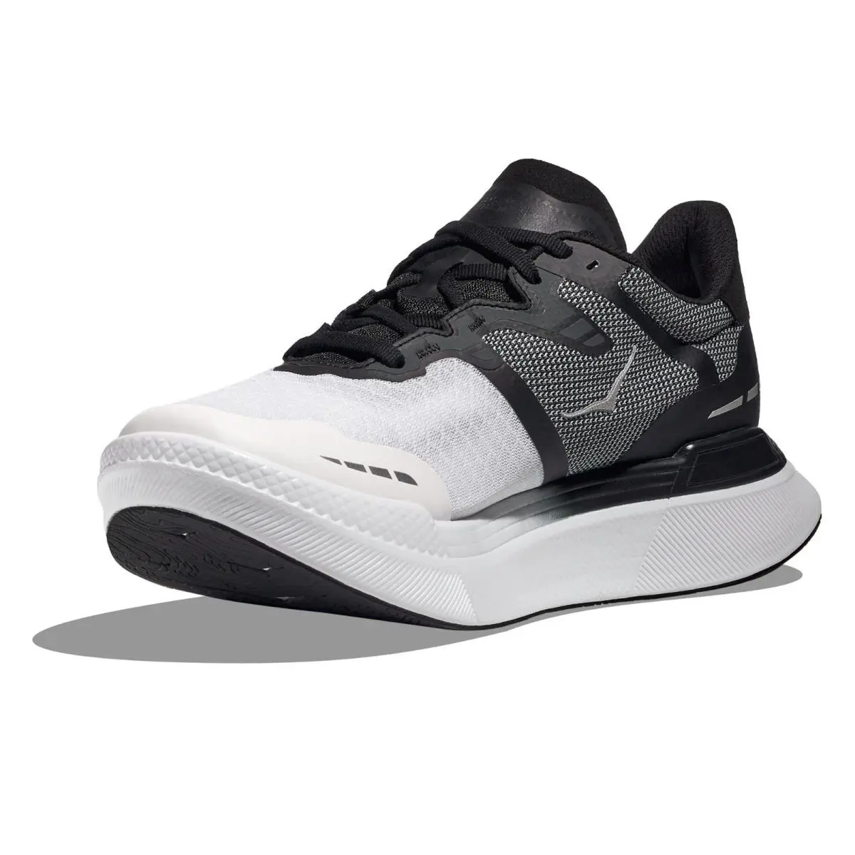 Men`s Hoka Transport X Road Running Shoes Black / White Sz 8 1152450 Bwht - White
