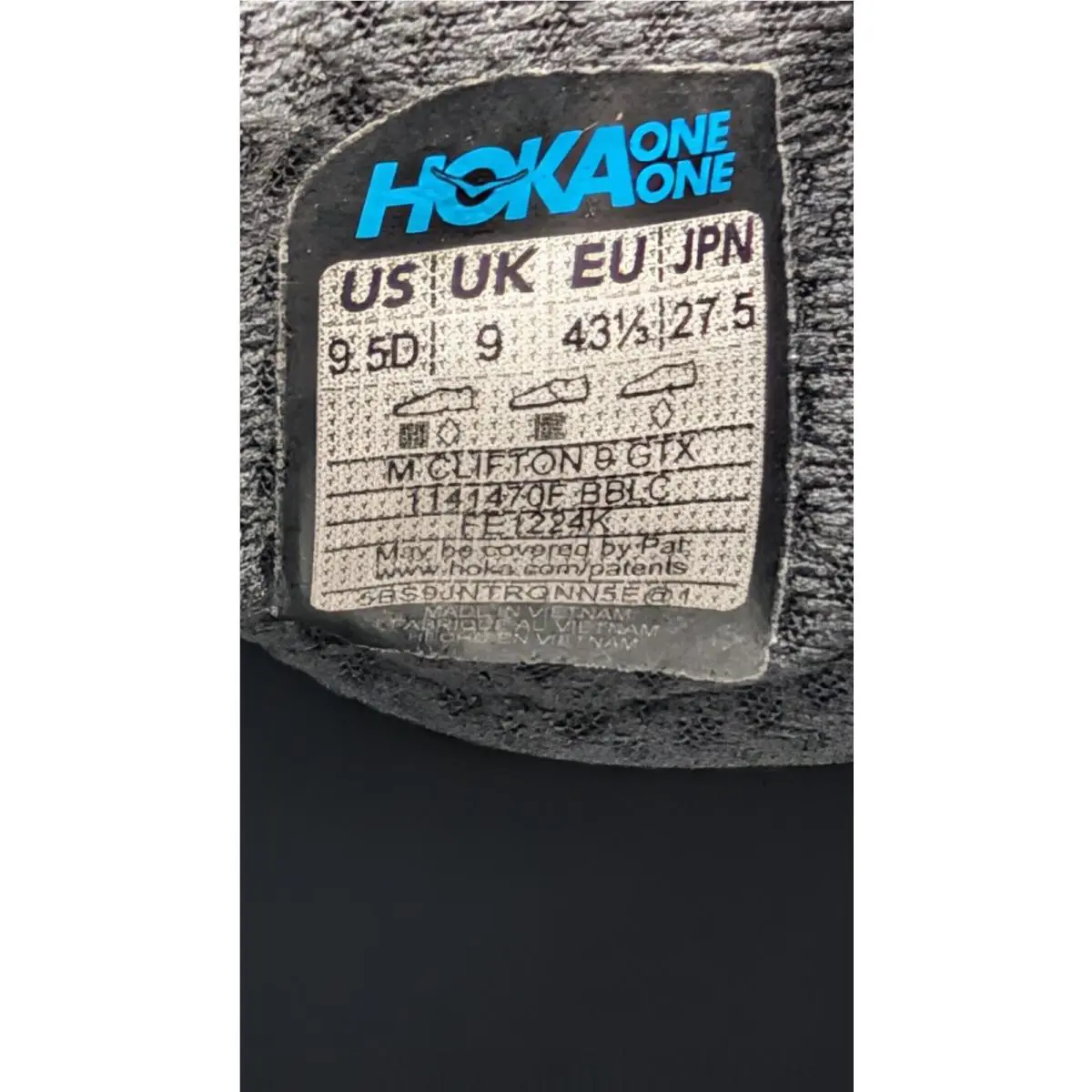 Hoka shoes - Hoka One One HOKA Clifton 9 GORE-TEX - 1141470-BBLC - Black 5