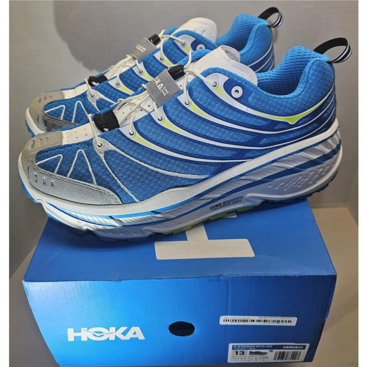 Hoka shoes - Hoka One One Stinson - One One Stinson - 1155350-SHK - Sky Wark Blue/White/Lime Green 1