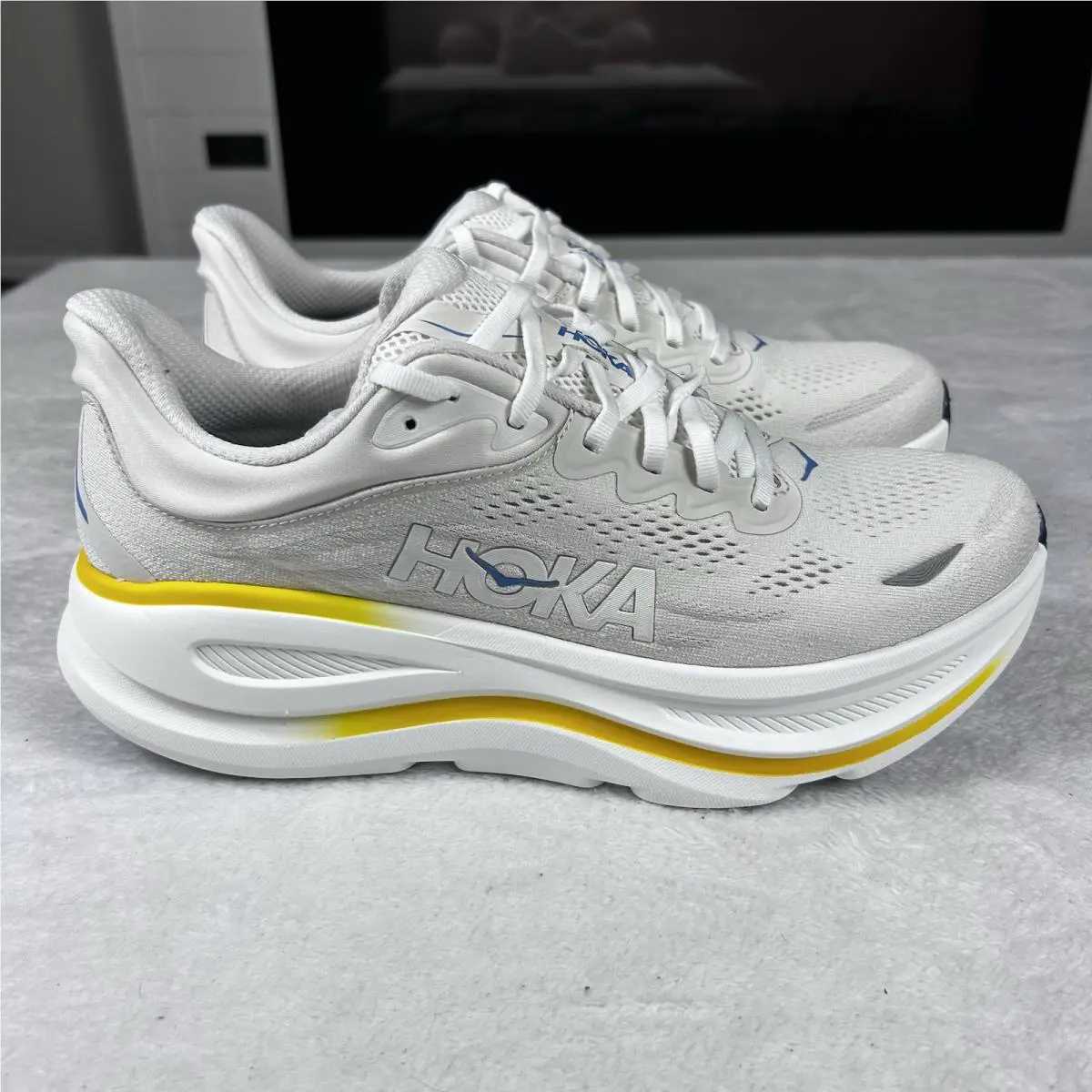 Hoka shoes - Hoka One One HOKA Bondi 9 - 1162011WGRT - WhiteGrout (UPC: 0737566875536) 9
