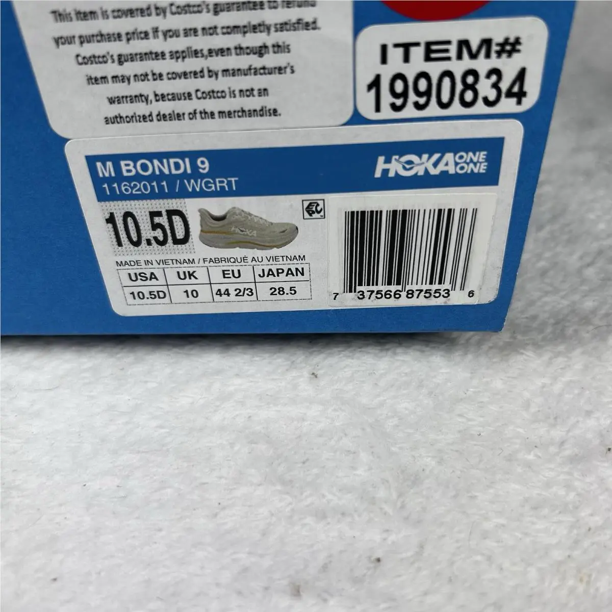 Hoka shoes - Hoka One One HOKA Bondi 9 - 1162011WGRT - WhiteGrout (UPC: 0737566875536) 13